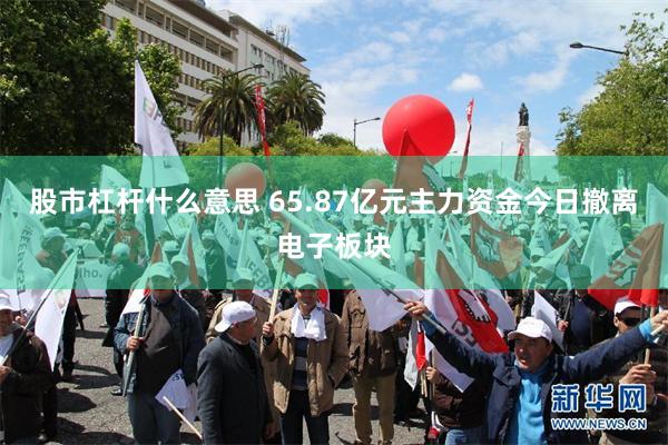 股市杠杆什么意思 65.87亿元主力资金今日撤离电子板块
