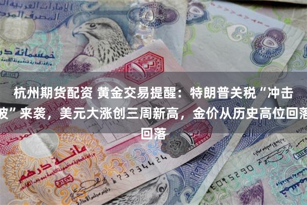 杭州期货配资 黄金交易提醒：特朗普关税“冲击波”来袭，美元大涨创三周新高，金价从历史高位回落