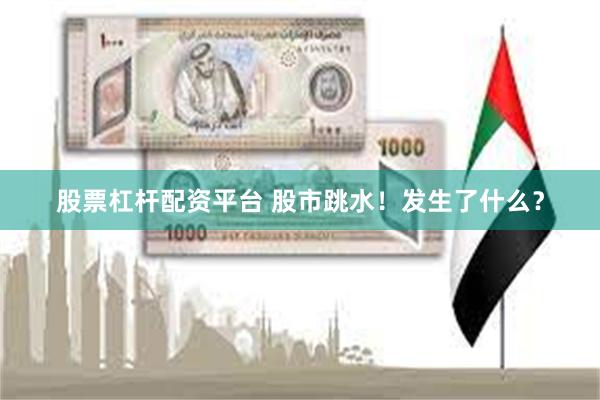 股票杠杆配资平台 股市跳水！发生了什么？