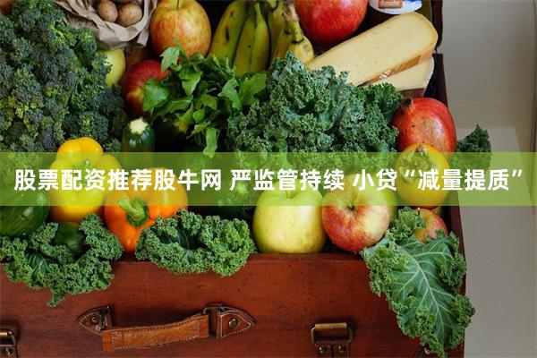 股票配资推荐股牛网 严监管持续 小贷“减量提质”