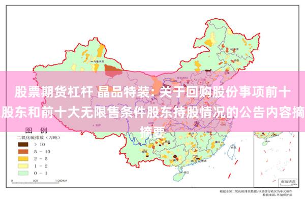 股票期货杠杆 晶品特装: 关于回购股份事项前十大股东和前十大无限售条件股东持股情况的公告内容摘要